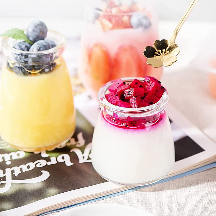 Pudding Yogurt Glass Jars (3)