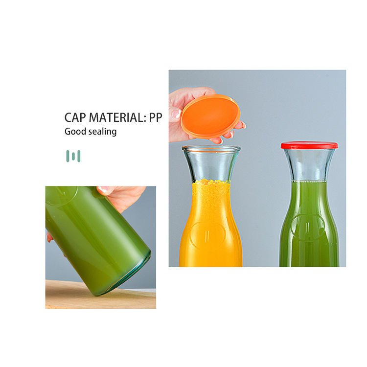 Wide Mouth Beverage Juice Glass Bottle (2)
